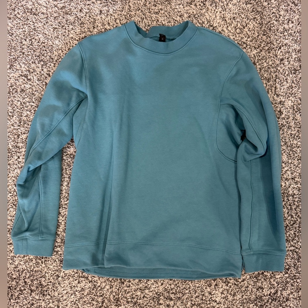 Lululemon Athletica Blue Sweatshirt Classic Crewneck Design